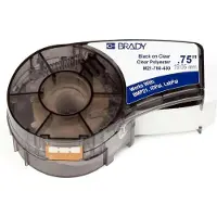 Brady M21-750-430 ruban polyester noir sur transparent 19,1 mm x 6,40 m (d'origine)