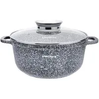 Klausberg Casserole en Marbre 3,3L 22cm avec Aroma Knob Marbrée