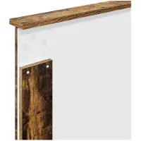 vidaXL Tête de lit Chêne fumé 100 cm Matériau dérivé du bois