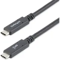 StarTech.com .com Câble USB C vers USB C de 1,8 m - 5A, 100W PD 3.0 - Works With Chromebook - USB-IF - M/M - USB 3.0 5Gbps - Câble de Charge USB C - Câble USB Type-C