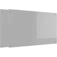 vidaXL Protection de cuisine 2 pcs Gris clair 100 x 60 cm verre trempé