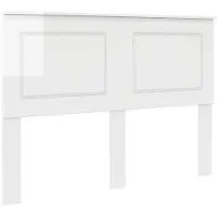vidaXL Tête de lit Blanc brillant 100 cm Matériau dérivé du bois