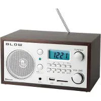 BLOW Bluetooth Radio AM/FM USB SD AUX, brun, modèle RA2, qualité d'origine