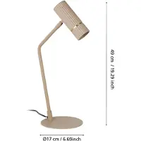 Eglo Lampe de bureau en sable Caminia GU10