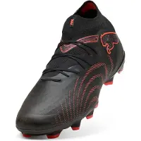 Puma Hommes, Chaussures de football, Future 9 Pro Fg/Ag (41), Rouge, Noir, Gris