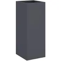 vidaXL Jardinière anthracite 32x29x75 cm acier
