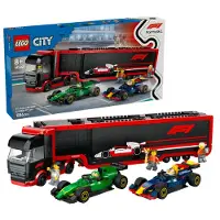 LEGO City F1 F1 Truck With F1 Cars Rb20 And Amr24 Construction Game 1086 Pieces Multicolore Enfants