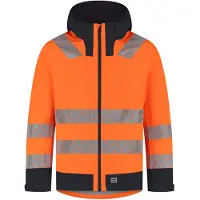 Tricorp 406108 Veste De Pluie Techshell High Vis - Redefined - FluororangeInk - XXL