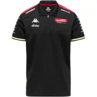 Kappa Acriz Vr45 Short Sleeve Polo Noir 2XL Homme