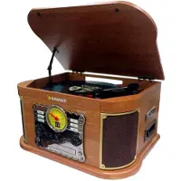 Sunstech pxrc52cdwd – giradiscos de Bois, Couleur Bois