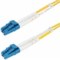 StarTech.com .com Câble Fibre Optique de 5m Duplex Monomode LC à LC (UPC) OS2, 9/125µm, 100G, Cordon Fibre Optique, Insensible à la Courbure, Faible Perte d'Insertion, Cordon Patch Fibre LSZH