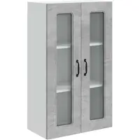 vidaXL Façade de lave-vaisselle Kalmar, gris béton, 60 x 31 x 100 cm