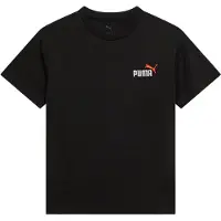 Puma T-Shirt 'ESS No. 1' rouge / noir / blanc