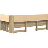 vidaXL Tête de lit de rangement, bois imitation chêne Sonoma