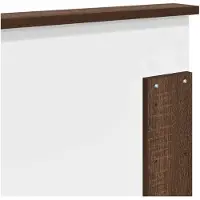 vidaXL Tête de lit aspect chêne brun 100 cm Matériau dérivé du bois