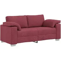 vidaXL Canapé deux places , rouge bordeaux, 180 cm, tissu
