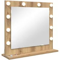 vidaXL Miroir de lavabo à angle droit en vieux bois 60 x 55 x 18 cm