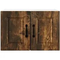 vidaXL Armoire murale PORTO en chêne fumé 60 x 31 x 40 cm