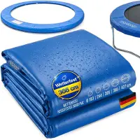 Monzana Coussin de protection des ressorts 366cm PVC bleu