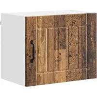 vidaXL Armoire murale LUCCA, 2 pièces, bois de récupération, panneau de fibres de bois