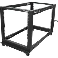 StarTech.com 12U Adjustable Depth Open Frame 4 Post Server Rack - rack pour relais (4 pôles) - 12U