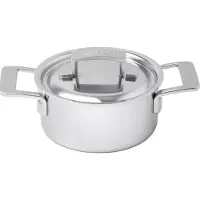 Demeyere Industry 5, 1029669 poêle en inox avec couvercle, 16 cm, 1.5l