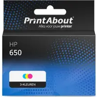 PrintAbout Cartouche compatible pour HP 650 (CZ102AE) - 3-couleurs