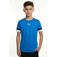 Puma T-Shirt fonctionnel 'TeamRISE' bleu roi / noir / blanc