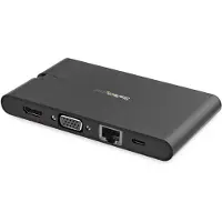 StarTech.com Convertisseur USB-C vers HDMI, VGA, Ethernet et lecteur de carte SD Startech