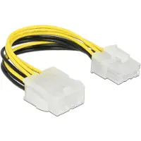 DeLOCK - Câble d'alimentation - 8 broches EPS12V (M) pour 8 broches EPS12V (F) - 12 V - 15 cm
