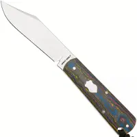 Jack Wolf Knives Jack Wolf Gateway FIXedc GATEW-FX-01-CC-80S Satin Sandvik 14C28N, 80's CamoCarbon, couteau fixe
