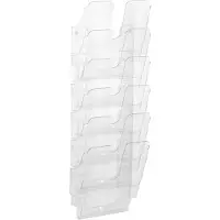 Durable Distributeur de prospectus Flexiplus - 6 compartiments A4 - portrait - transparent