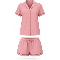 LEAFLETIC Shorty 'Women’s Night Wear Short Set' rose ancienne