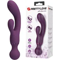 Pretty Love All Rounder - vibromasseur double tête pour point G et clitoris (violet)