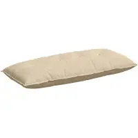 vidaXL Coussin De Dos Crème 120 X 50 Cm Tissu En Microfibre
