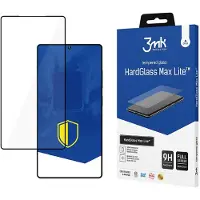3mk Protection Verre trempé HardGlass Max Lite Noir pour Samsung Galaxy S25 Ultra (1 pcs, Samsung Galaxy S25 Ultra), Téléphone portable : film de protection, Transparent, Noir