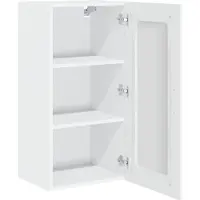 vidaXL Façade de lave-vaisselle Kalmar, blanc brillant, 40 x 31 x 80 cm