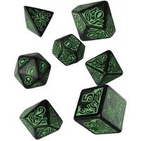 Q-workshop SCTH21 - Appel de Cthulhu - Jeu de dés, Noir & Vert (7)