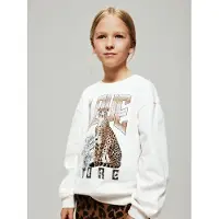 Name it Sweatshirt Bebo Fille Cloud Dancer