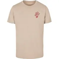 Mister tee T-Shirt 'Negroni Please' sable / rouge chiné