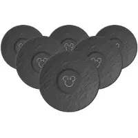 Villeroy & Boch Manufacture Rock - Soucoupe à espresso Mickey Mouse, ø 12,1 cm, lot de 6
