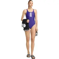 Adidas Maillot de bain sport bleu violet / blanc