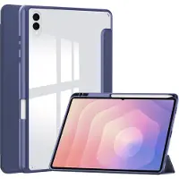 IMoshion Coque tablette rigide Trifold pour Samsung Galaxy Tab S11 / S12 Ultra - Bleu foncé