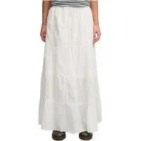 Superdry pour femme. W7210412A Jupe Tiered Maxi blanc cassé (S), Casuel, Coton