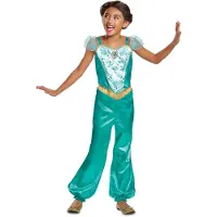 Disguise Disney Princess Jasmin Classic Girl Costume Vert 5-6 Years Enfants