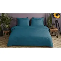 Hip Housse de couette Uni 200x200/220 cm Bleu pétrole