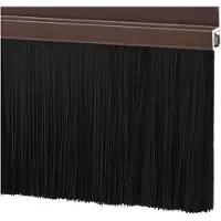 vidaXL Joint d'étanchéité pour porte auto-adhésif, 2 pièces, marron, 100 cm
