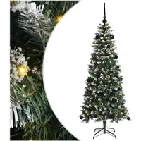 vidaXL Sapin de Noël artificiel avec 150 LED Vert 66 x 66 x 150 cm