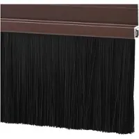 vidaXL Joints d'étanchéité pour portes auto-adhésifs, 6 pièces, couleur marron, 100 cm