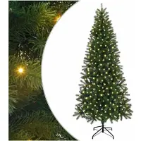 vidaXL Sapin de Noël artificiel avec 300 LED Vert 210 cm PE et PVC